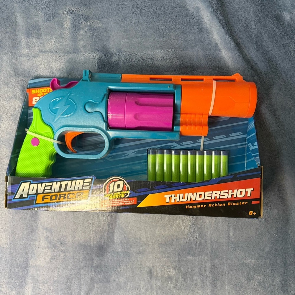 Adventure Force Thundershot Dart Blaster Lot Of 2